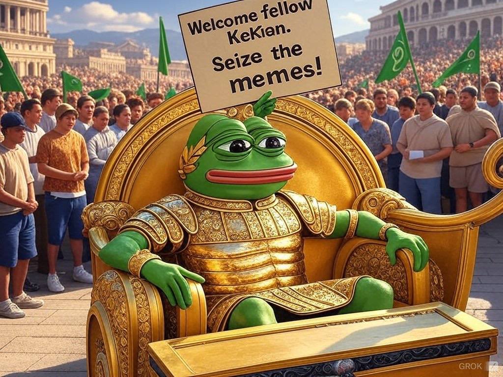 aminkhabbaz67's tweet image. 🐸 Everyone's buzzing about $Kekius Maximus… but there's more happening behind the scenes.
We've been diving into the memecoin universe, uncovering gems.

Think you're ahead of the curve ?
discord.gg/cfVq2wKr8j

#KekiusMaximus #Memecoin #Crypto #TheNextBigThing