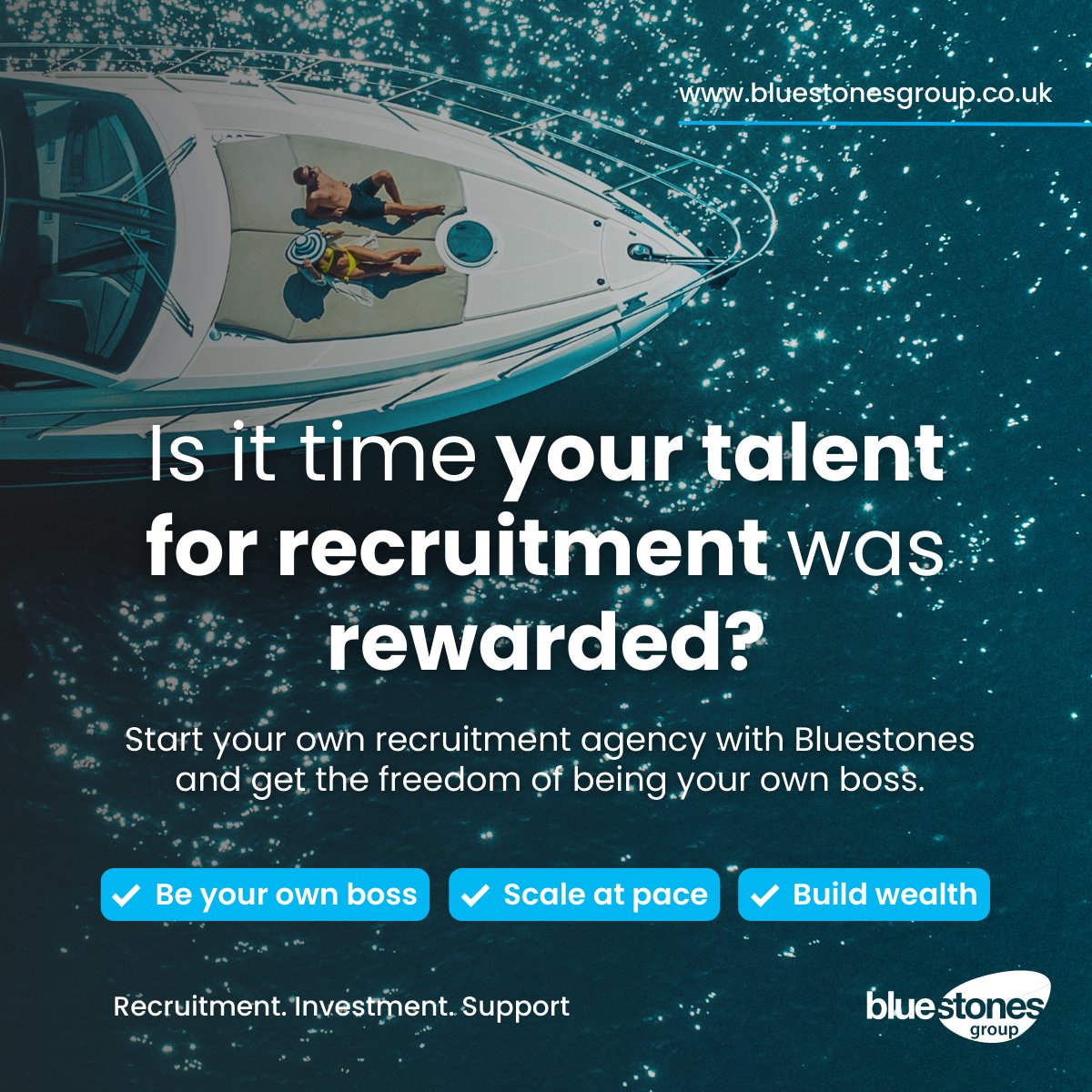 Is it time your talent for recruitment was rewarded? We're not just talking about commission payments, we're talking about genuine wealth creation. Start your own agency with our investment &amp; support and be your own boss.

#facilitatingdreams #recruitment #recruitmentstartup