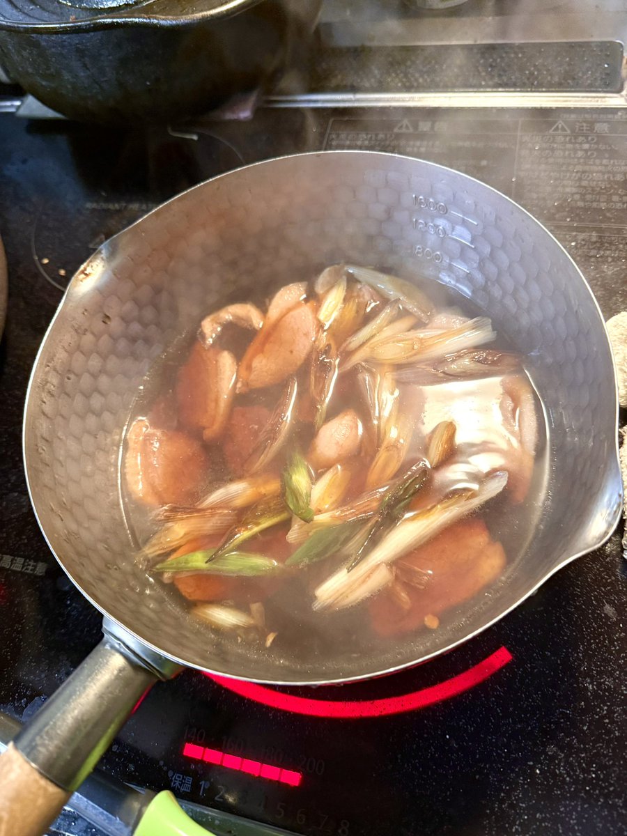 本日の年越しそばは、鴨葱つけ汁そばで♪