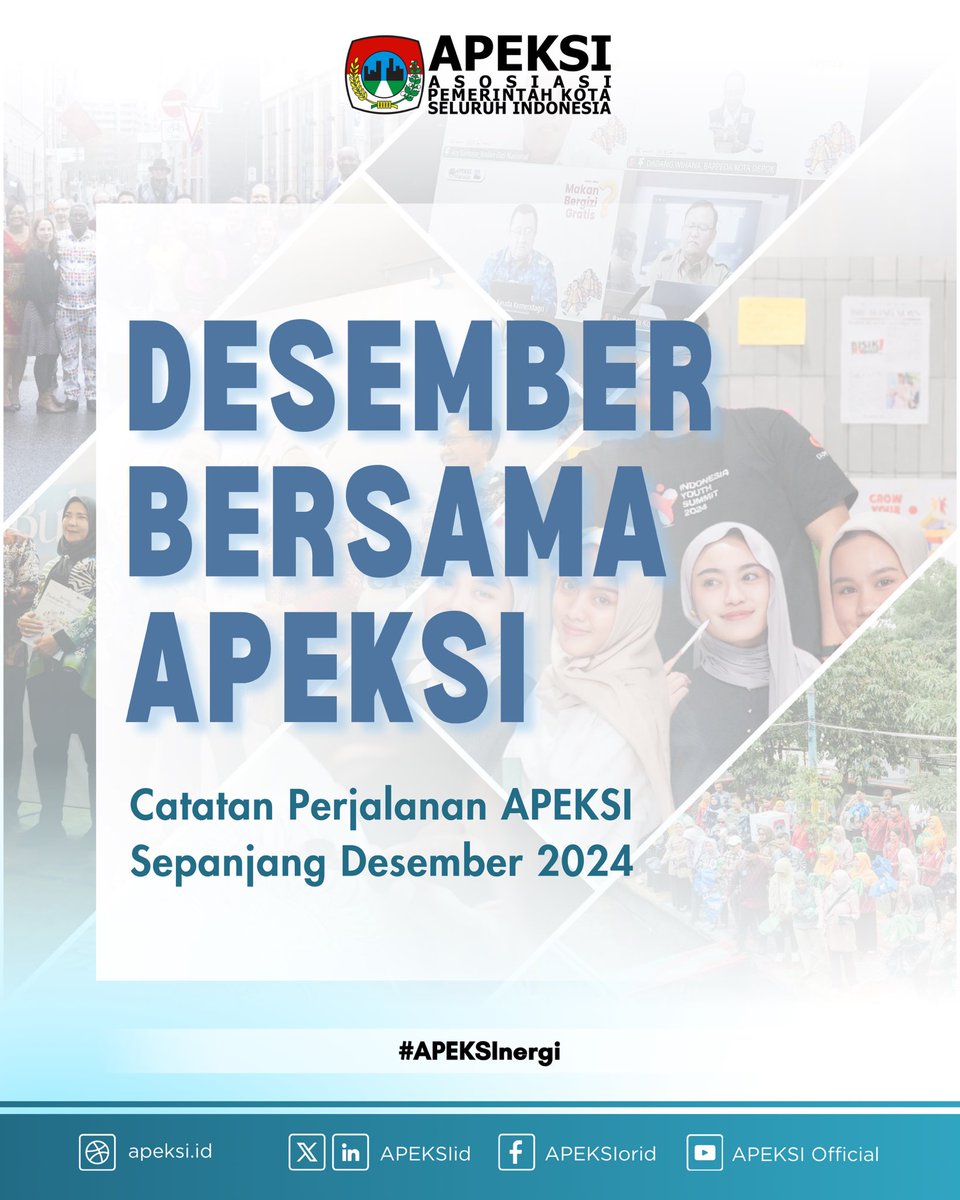 Apa saja aktivitas APEKSI sepanjang Desember 2024? Ikuti cerita dan berita tentang kota melalui media sosial APEKSI dan halaman apeksi.id. Cerita kota, cerita kita!   

#APEKSInergi
#desemberbersamaapeksi
#kotadalamberita
#ceritakota

instagram.com/p/DEPOBSlT0gx/…