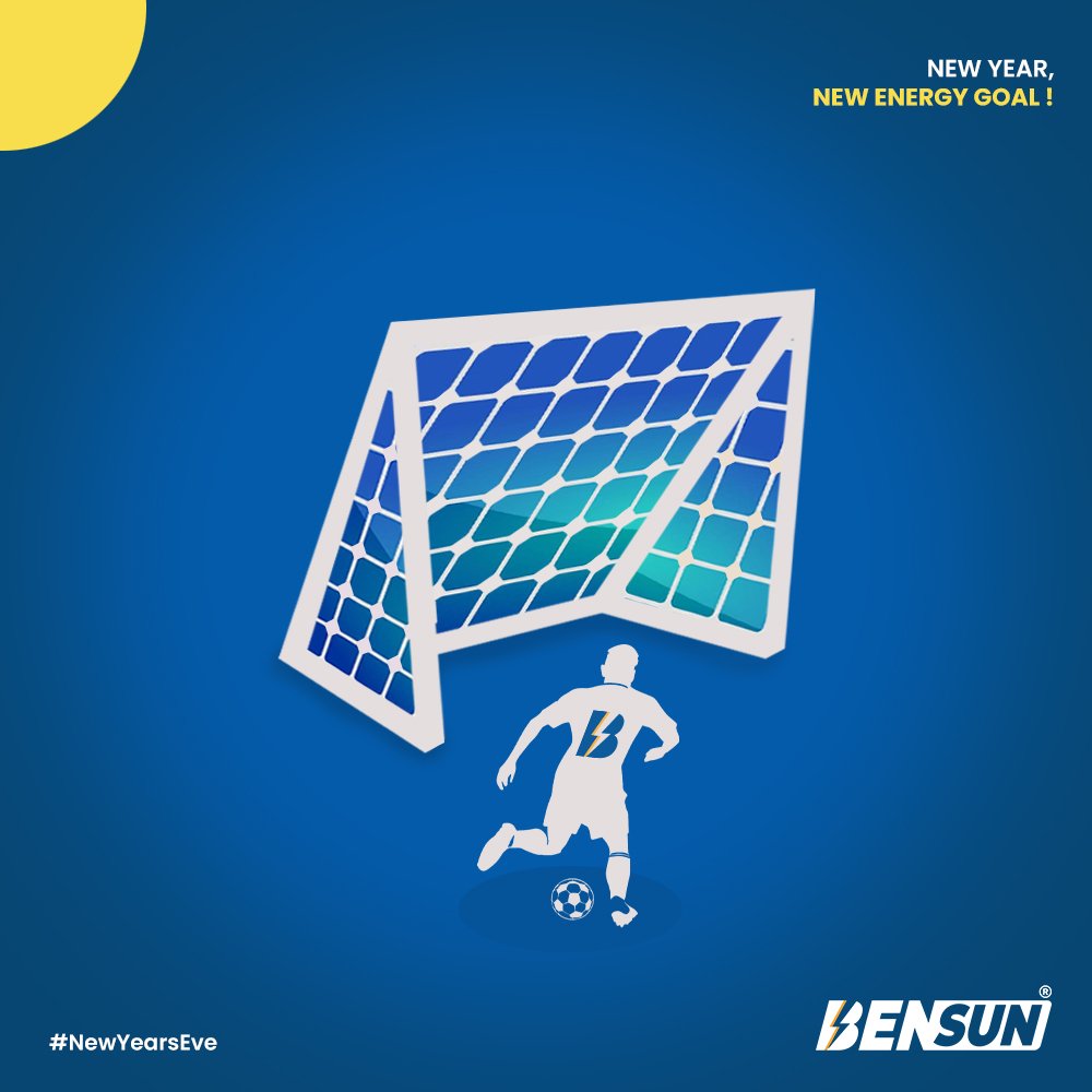 BengalSunSolar's tweet photo. Step into the new year with a powerful kick! ⚽ Set your energy goals high with Bensun and score big in 2025. 🌞💪

#NewYearNewEnergy #BensunGoals #RenewableEnergy #Newyeareve #solar #Bensun https://t.co/BqJkYbX9jy