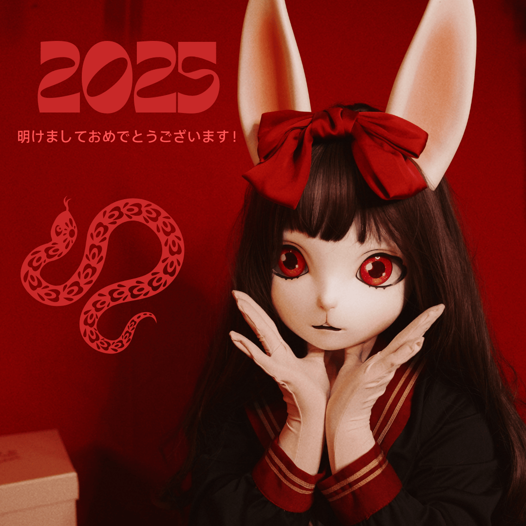 RikkaDreammask's tweet photo. 🐍🐍明けましておめでとうございます!
#Hidolls #dollmask #HD06 #ヒナタ #Maskgo #ドール面 #着ぐるみ #巳年 #干支 #元旦 #初詣 #令和7年 #kig #ウサギ頭 https://t.co/4Poxg0BiaP