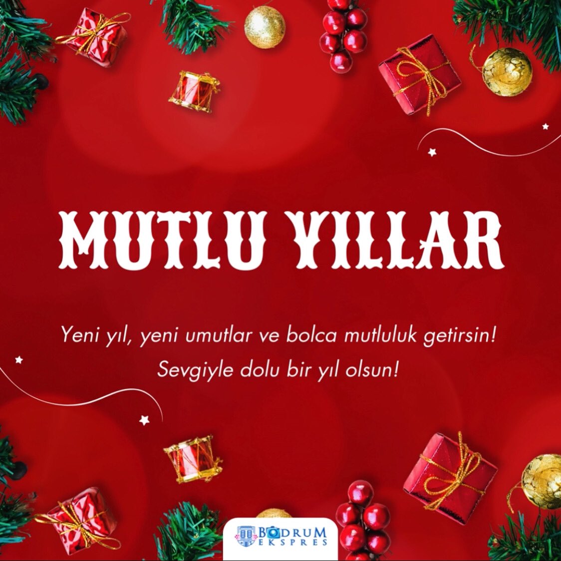 Yeni bir yıl, yeni umutlar ve yepyeni bir başlangıç. Hayatınızın her anı mutlulukla dolsun, sevdiklerinizle sağlık ve huzur içinde geçsin. Mutlu Yıllar! #MutluYıllar #YeniYıl #YeniBaşlangıçlar #Sağlık #Huzur #Mutluluk