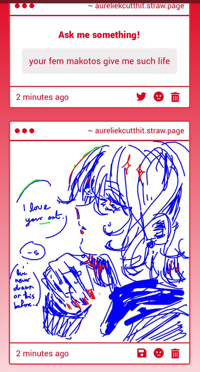 i’m assuming these r from the same anon so ty for the cute doodle and compliment 🥺🥺!!!