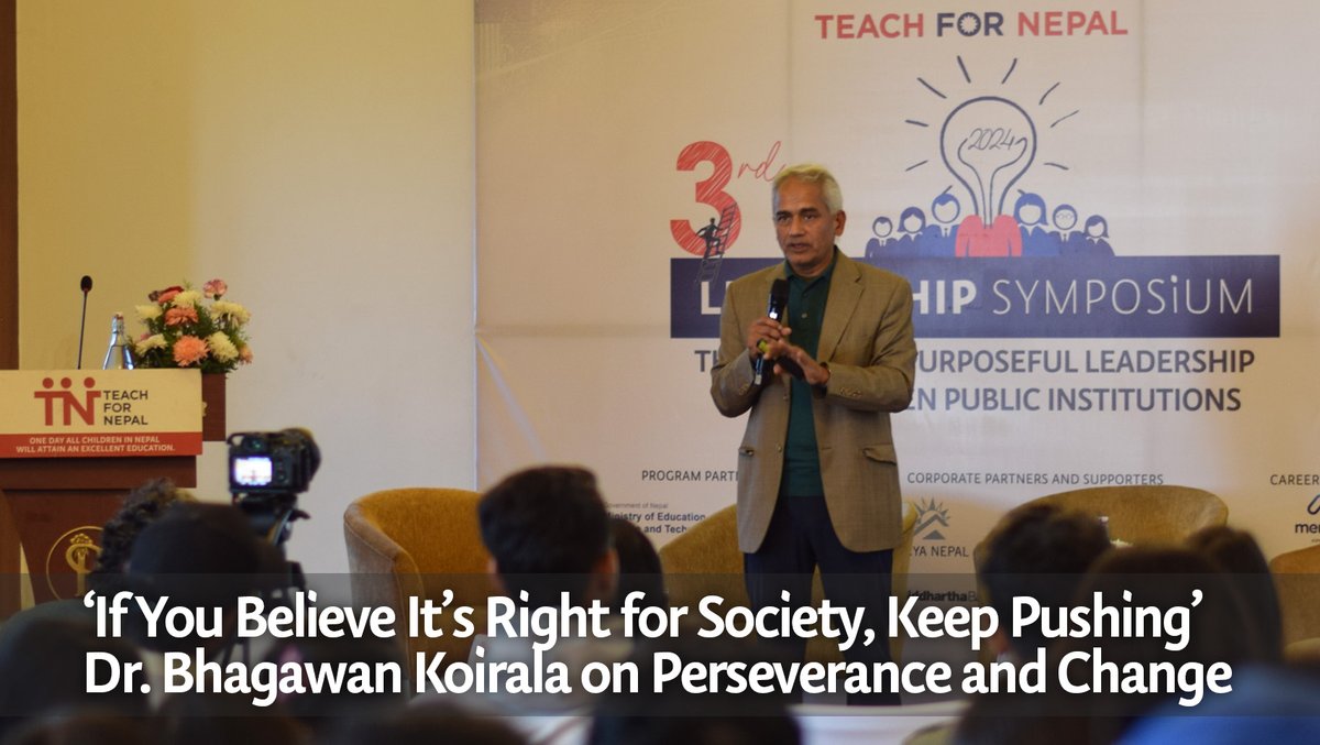 'If You Believe It’s Right for Society, Keep Pushing' Dr Bhagawan Koirala on Perseverance and Change youtu.be/QRO-01FwPOM?si…
