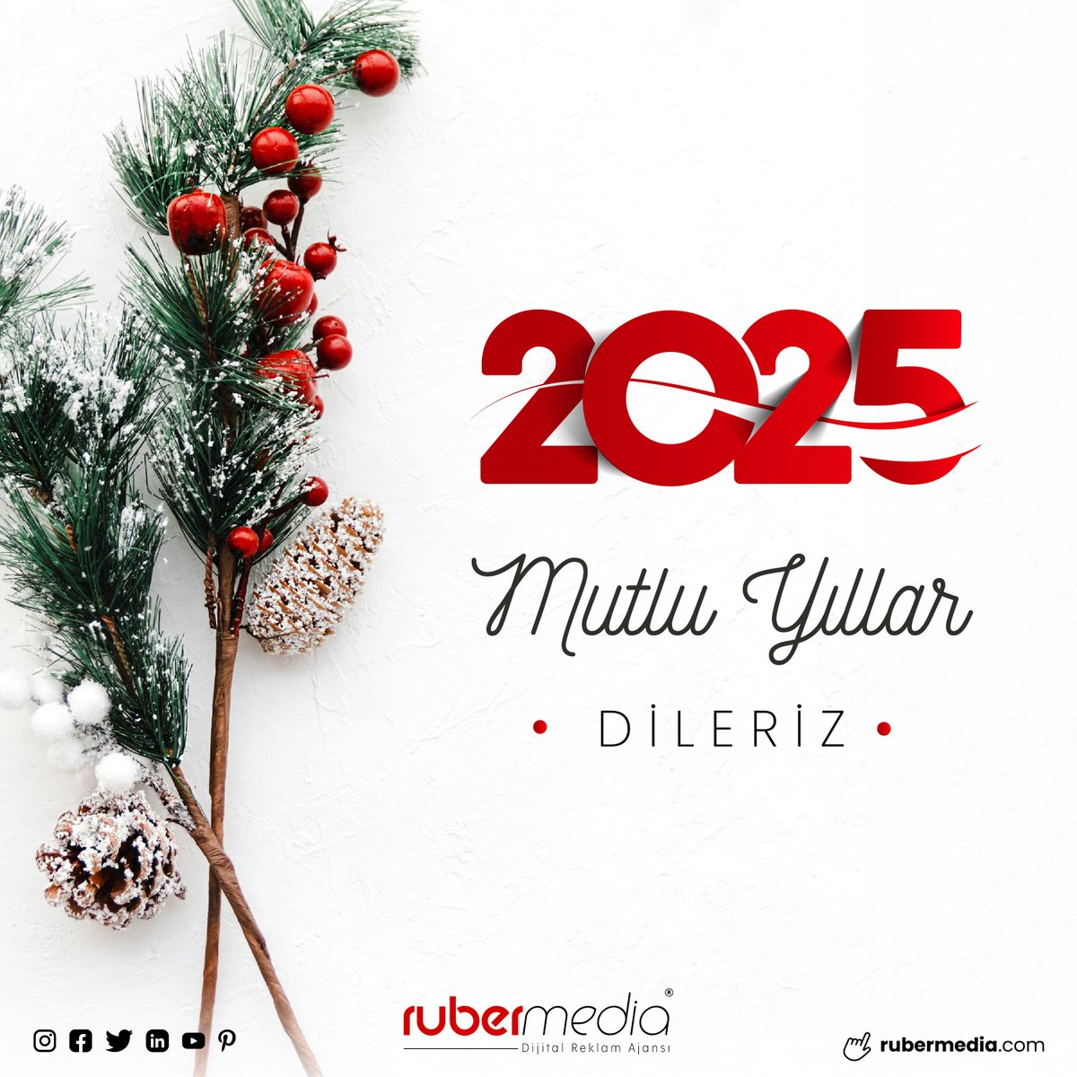Yeni yılın heyecanıyla, sevgi ve mutluluk dolu bir yıl diliyoruz. İyi seneler! 🎉

With the excitement of the New Year, we wish you a year filled with love and happiness. Happy New Year! 🎉

RUBER MEDIA ®️

#mutluyıllar #yeniyıl #yilbasi #yılbaşı #happynewyear #newyear