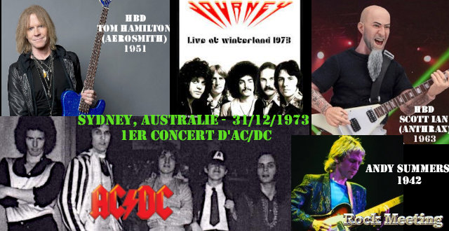 RockMeeting_MD's tweet image. Anniversaires ce 💥31 décembre💥 : Tom Hamilton (AEROSMITH), Scott Ian (ANTHRAX), ⚡#ACDC avec #DaveEvans  ⚡ donne son 1er concert en 1973, JOURNEY, SEAN KELLY, STEVE WINWOOD, HELRUNAR, THE POLICE  rockmeeting.com/news/10887-ann…