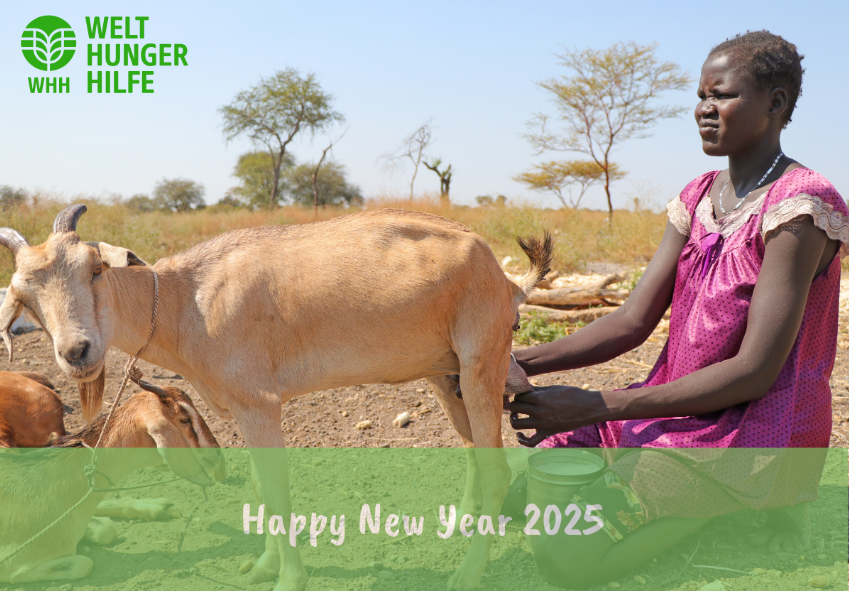 As we welcome 2025, we remain committed to building sustainable food systems and tackling climate challenges for #ZeroHunger. 

Thank you for your support! Here's to a year of progress and transformation. 🌍✨ 

#SouthSudan #2025 #SSOT