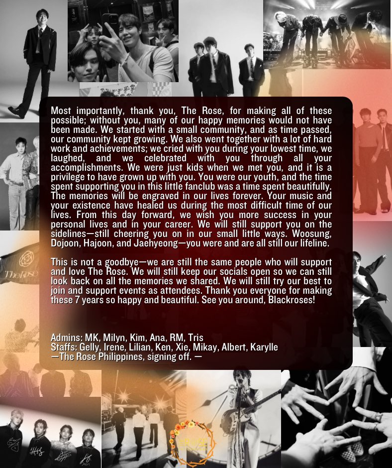 Thank You, The Rose and Blackroses!🌹

The Rose Philippines is now signing off.
2017-2024