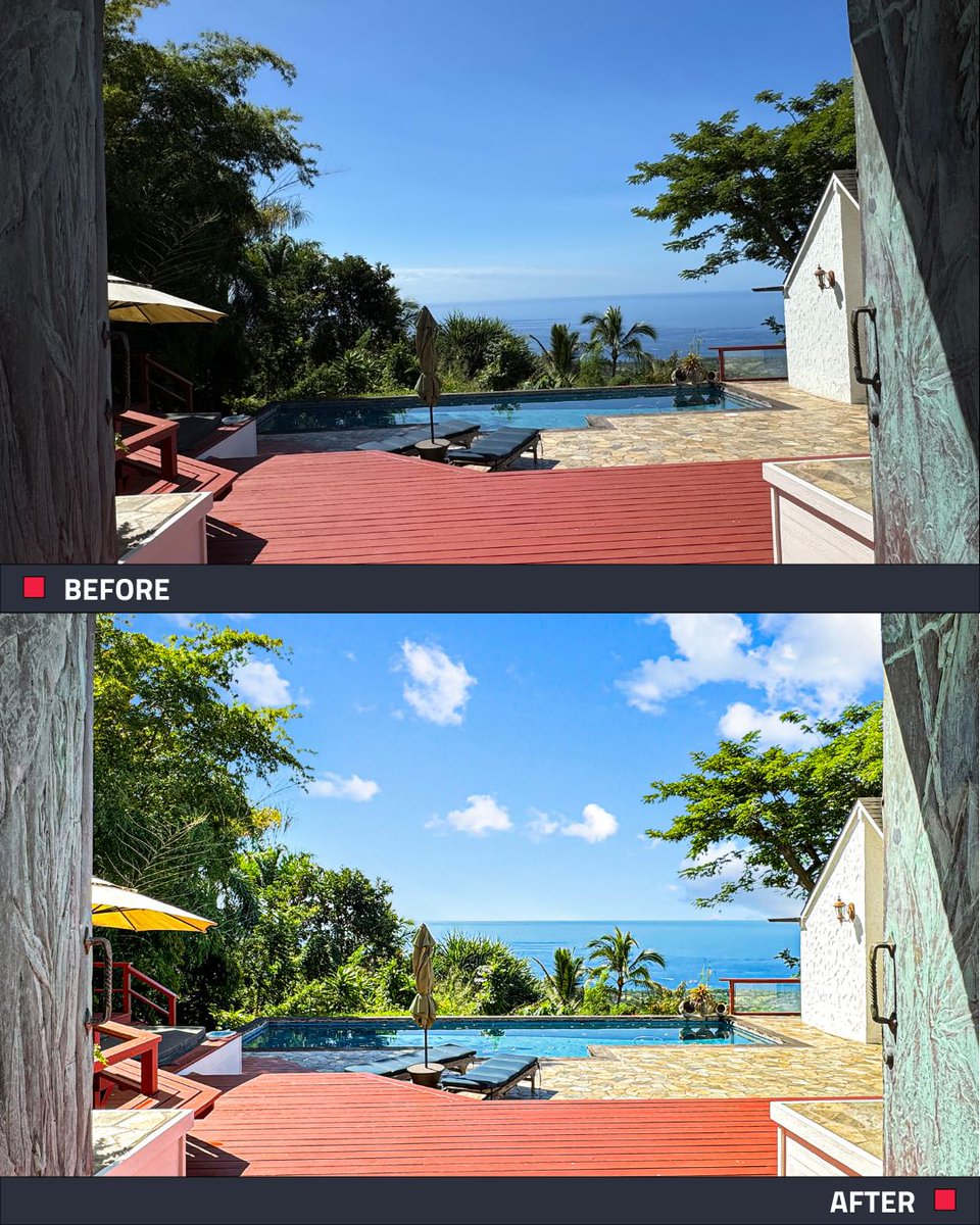 BoxBrownie_com's tweet image. Our app, SnapSnapSnap, and our Image Enhancement service transformed this shot from ordinary to extraordinary with vibrant colors, a brightened sky, and crystal-clear water. 

Ready to wow buyers? Download SnapSnapSnap: bit.ly/3CM8aIw

#BoxBrowniecom #ImageEnhancement