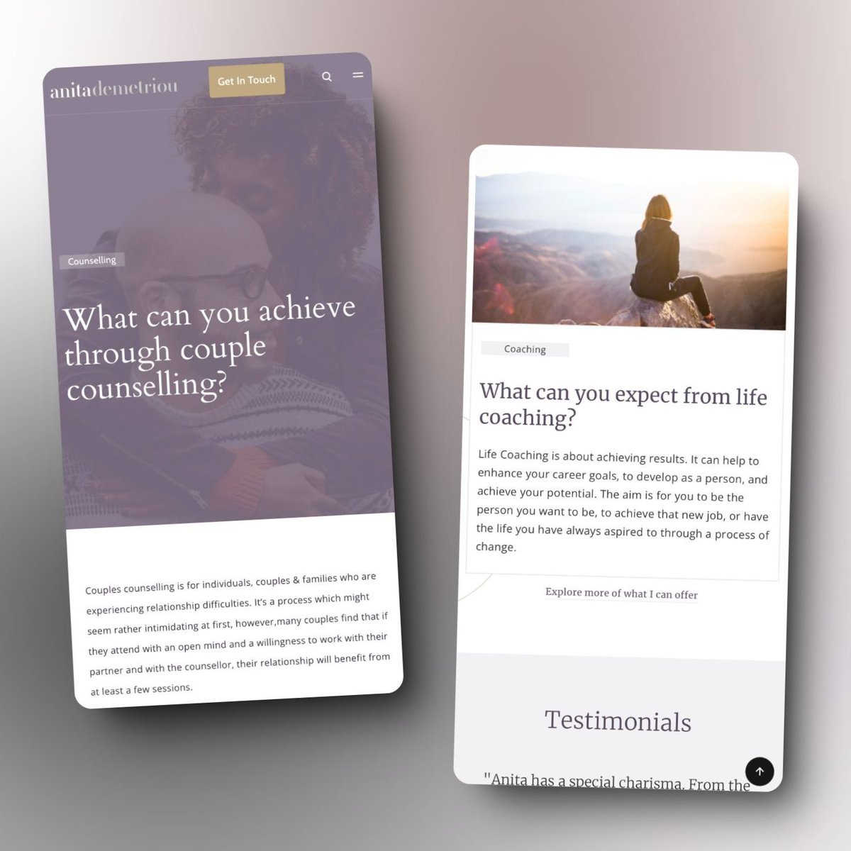 Slashkun0's tweet image. Transforming Anita's WordPress website to Webflow: A secure, visually stunning solution that connects her with clients and showcases her therapeutic expertise.
✨ Secure Design | Professional Branding | Effortless Maintenance
#WebflowDesign #TherapistWebsite