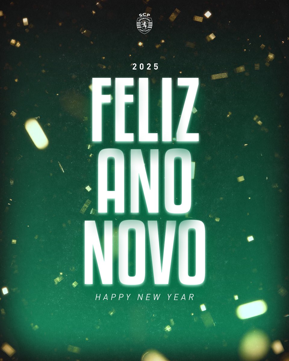 𝐅𝐞𝐥𝐢𝐳 𝐀𝐧𝐨 𝐍𝐨𝐯𝐨, Sportinguistas 🍾

Que 2025, seja um ano repleto de muitas conquistas a verde e branco ✨
