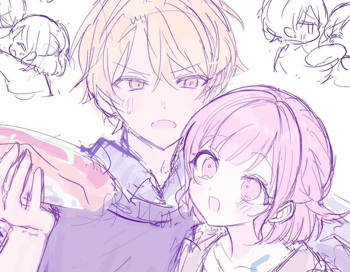 #司えむ 
こちらで描き納めということに…
らくがきたくさん

- pnyo_emc  #poipiku poipiku.com/1803825/112266…