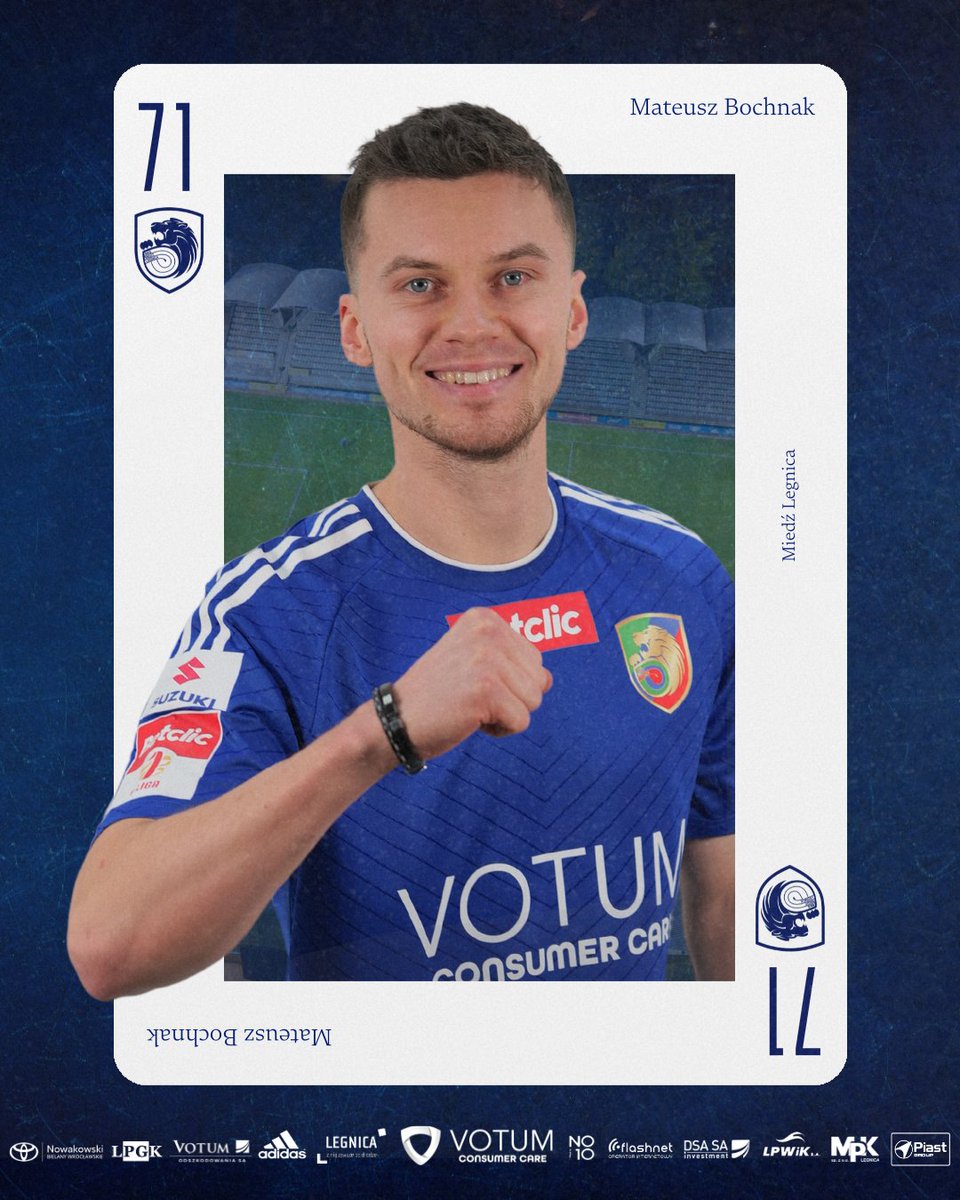 Mateusz Bochnak zasila Miedź 💥

#odkrywamykarty z 26-letnim skrzydłowym, przechodzącym do zespołu znad Kaczawy na zasadzie transferu definitywnego z Cracovii ⚽️ Z legnickim klubem Bochnak związał się 2,5-letnią umową ✍️

Mateusz, witamy w Legnicy 🤝