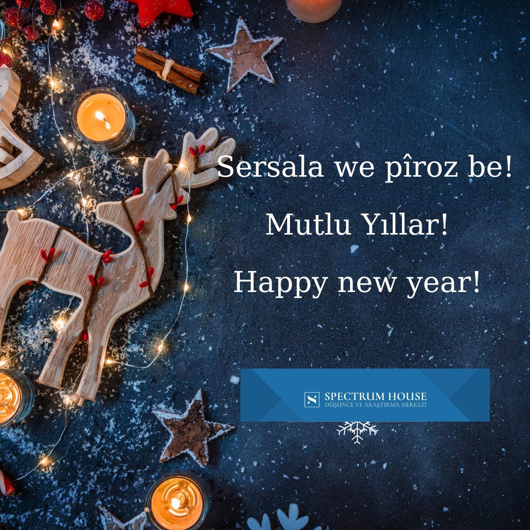 SpectrumHouseTR's tweet image. Sersala we pîroz be!
Mutlu yıllar!
Happy new year! 
#2025