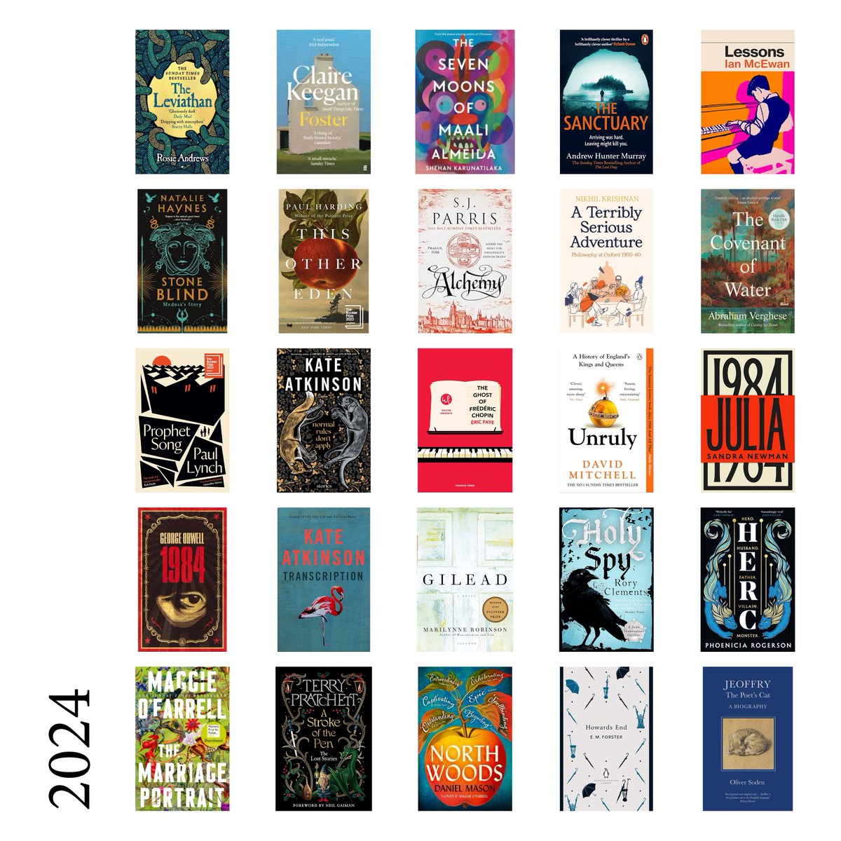 Time to uphold the annual tradition and post my year in books. Many of these came as recommendations from friends - great suggestions, all.  Here's to 2025!