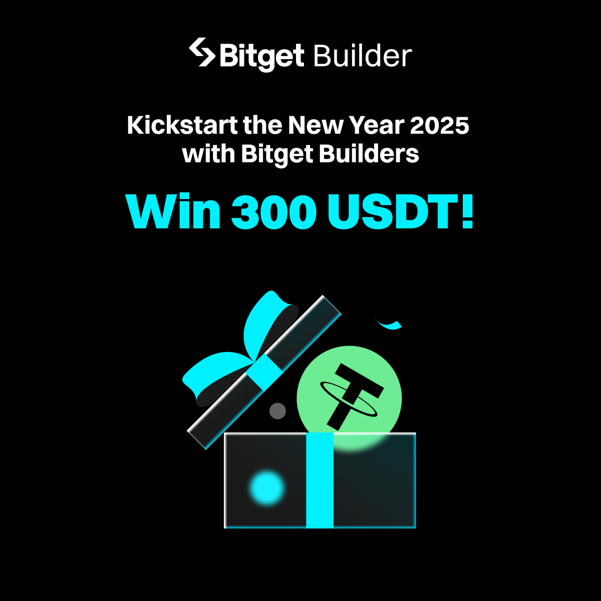 bitget's tweet image. Join our New Year Giveaway and stand a chance to win amazing prizes! 🎉

🎁30 lucky winners to share 300 USDT
1⃣ Follow @bitgetglobal @BitgetBuilders 
2⃣ RT with #BitgetBuilders5000 &amp;amp; tag 3
3⃣ Fill in the form: gleam.io/q0FyK/bitget-b…