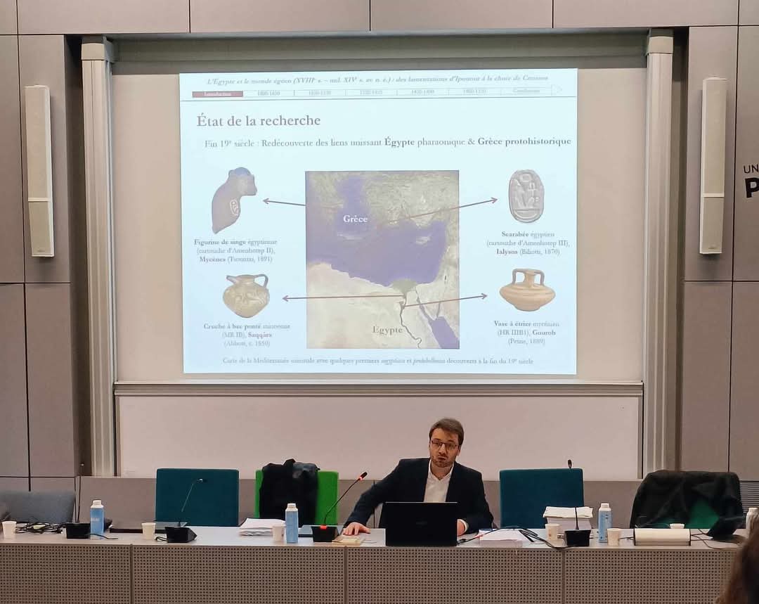 LDautais's tweet image. Some days ago (19/12), I had the pleasure of defending my PhD dissertation, entitled “Egypt and the Aegean world (18th-mid.-14th c. BCE): from the Admonitions of Ipuwer to the Fall of Knossos”. 📖
1/3