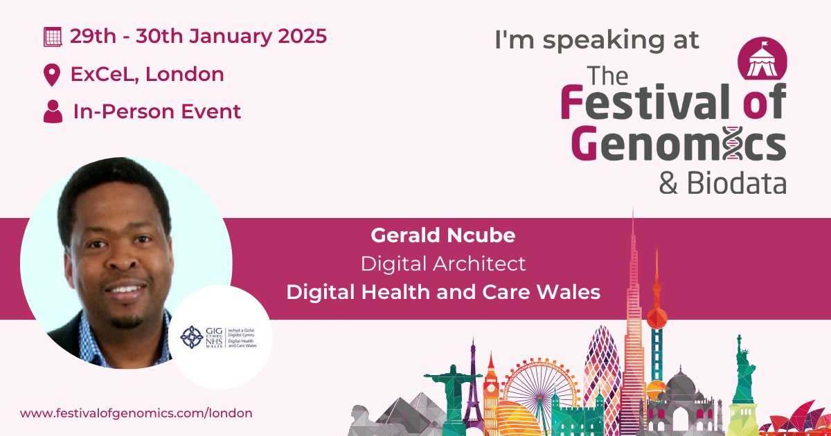 GeraldNcube's tweet image. I'm pleased to share that I will be speaking at The Festival of Genomics &amp;amp; Biodata, taking place on the 29th-30th of January 2025 at ExCeL London. Registration is free for over 90% of attendees - register now to join me in January.
hubs.la/Q02TptWZ0
#FOG2025