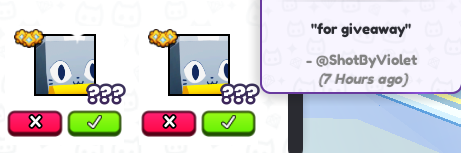 🛷 Huge Sleigh Cat - Pet Simulator 99 Giveaway 🐱

Requirements:
- Follow <a href="/Der3_Al3arab/">Der3_Al3arab</a> &amp; <a href="/Violetrex_/">Violetrex</a> 👥
- Like ❤ &amp; Retweet ♻
- Comment your Username 💬

Ends in 2-3 Days | 2 Winners!