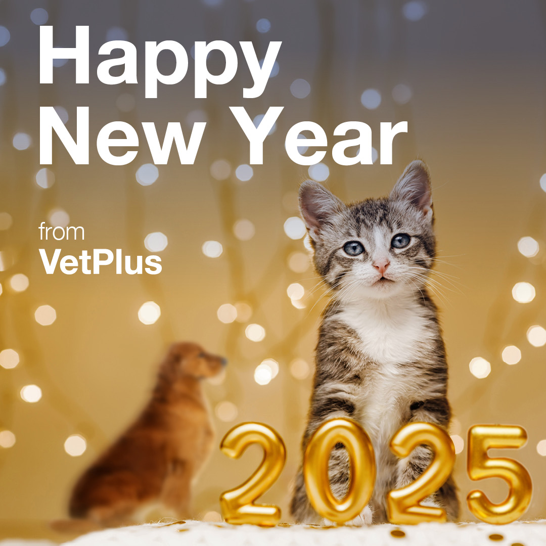 Wishing you and your furry friends a Happy New Year from everyone here at VetPlus! We’re thankful for your support and look forward to a successful and positive 2025. 🍾