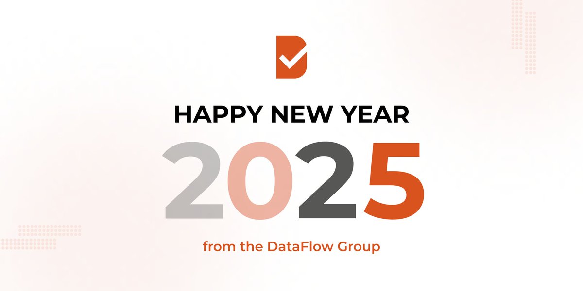 DataFlowGroup's tweet image. 🎉 A new year, a new chapter! Together, let’s build on the successes of 2024 and create a future filled with endless possibilities, growth, and exciting new opportunities.
Happy New Year from all of us at the DataFlow Group! ✨
#HappyNewYear2025 #TogetherWeThrive #NewBeginnings