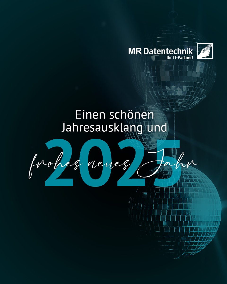 MRDatentechnik's tweet photo. Ein aufregendes Jahr geht zu Ende – und wir sagen „Hallo, 2025“!
2024 war gefüllt mit tollen Momenten + Meilensteinen. Wir danken allen Partnern, Kunden + Wegbegleitern für die Zusammenarbeit.
Startet gut ins neue Jahr mit neuen Ideen + ganz viel Potenzial. https://t.co/W7B1xyONlu