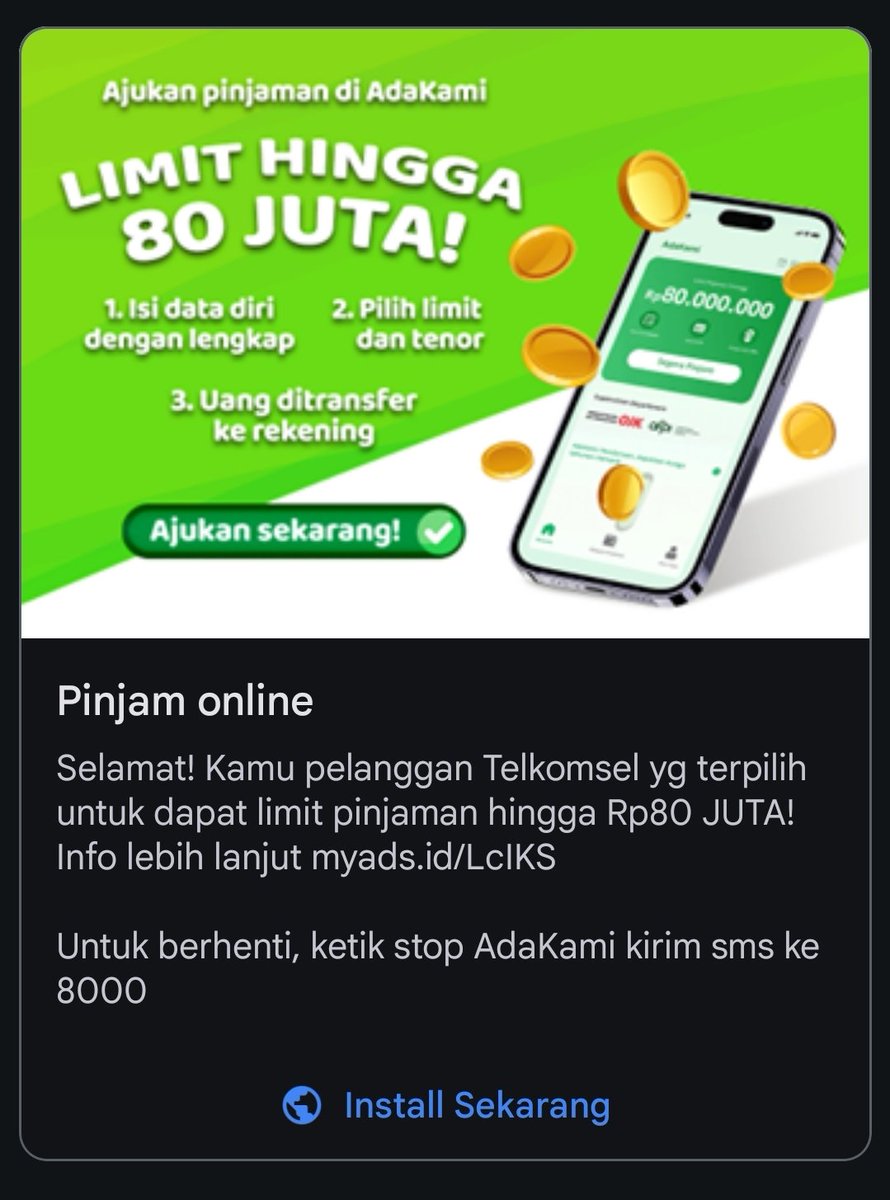 aninkovsky's tweet photo. Dear @Telkomsel, ini maksudnya apa? Data kita disebar ke pinjol? https://t.co/kh1zDYqSjq