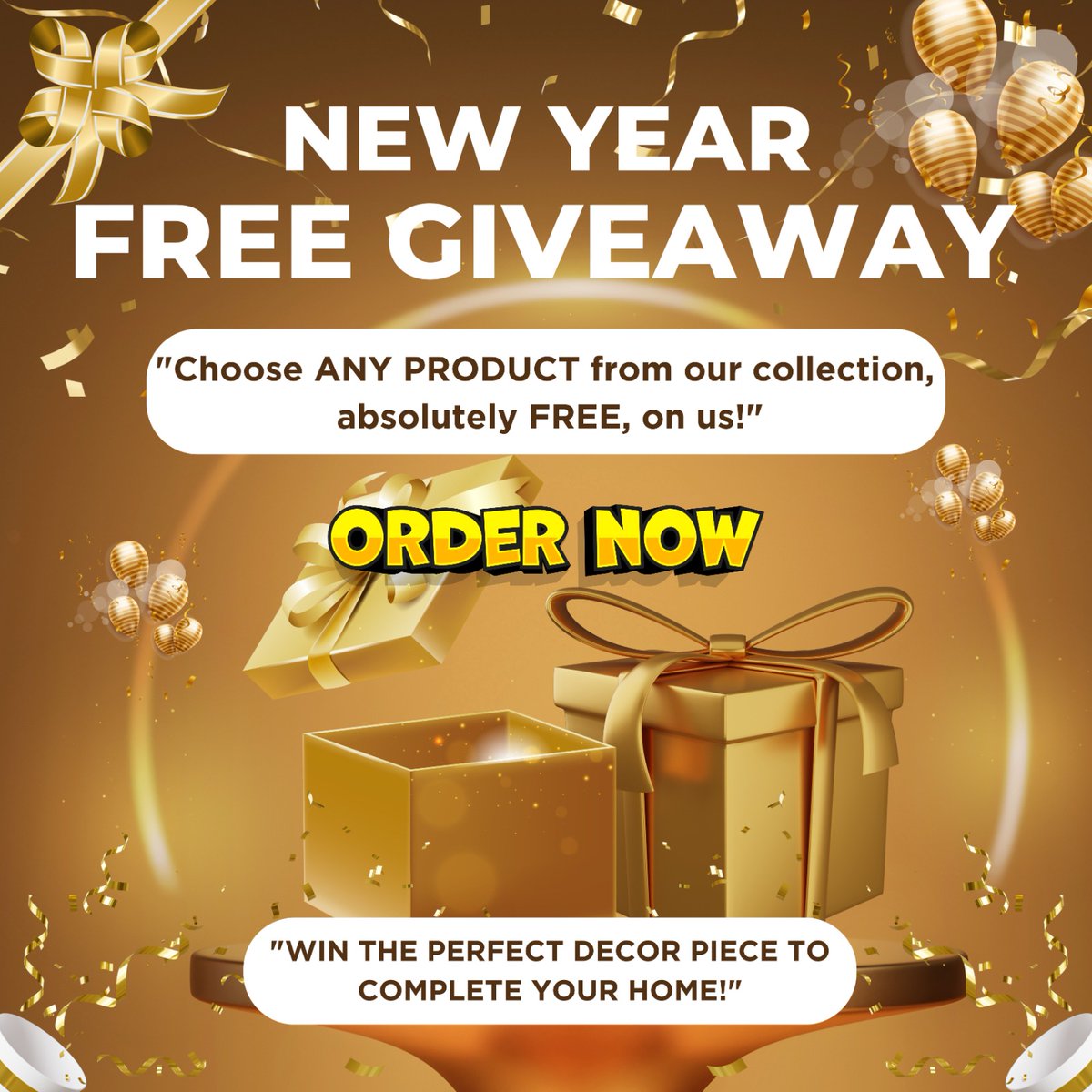 relyplus1's tweet photo. 🎄✨ New Year FREE Giveaway! ✨🎄

Celebrate the season of joy with a chance to get stunning décor items for free!🎁

👉Text 'Hi' in our Inbox or Comment Below
 Visit &amp; Contact us at Rely+

#FestivalGiveaway #HomeDecorGoals #Freebies #GiveawayAlert #ChristmasMagic #ExclusiveOffer https://t.co/2TJaBx5Gnt