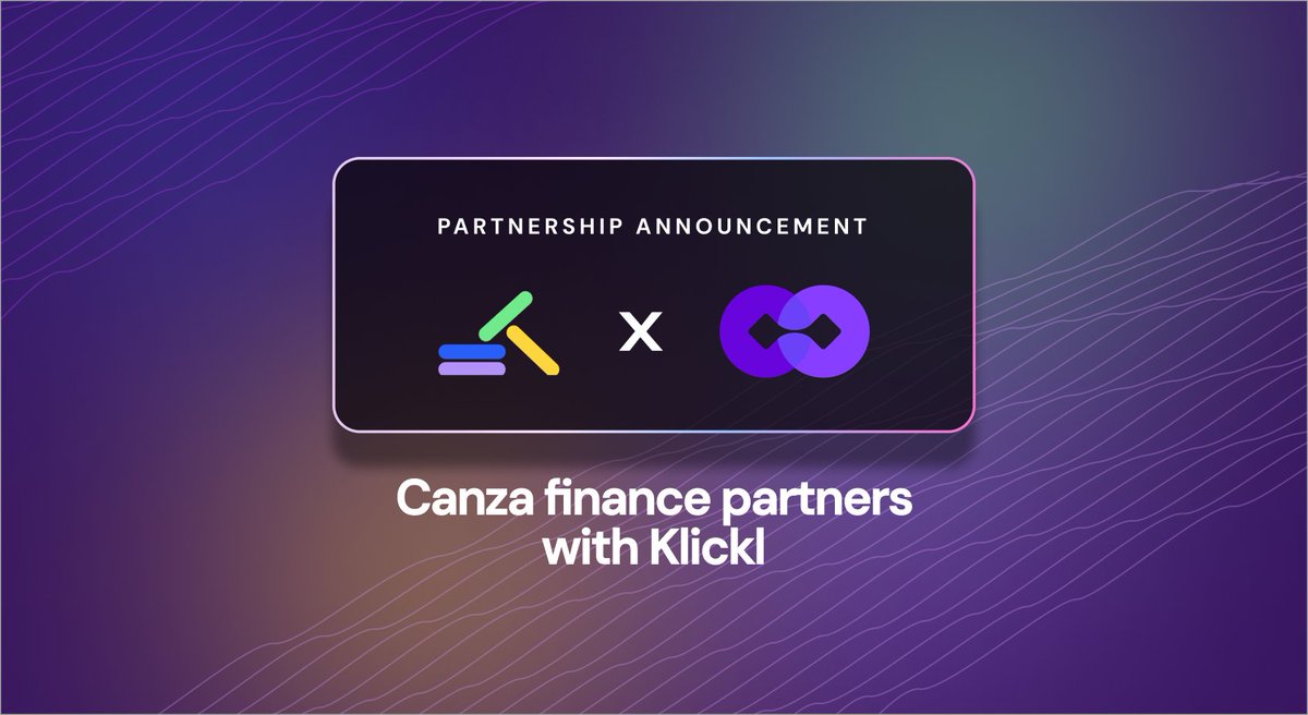 We are pleased to announce our strategic partnership with global Web3 financial solution provider
<a href="/klicklofficial/">Klickl</a> 

With Klickl's global account management service, Canza Finance expands its global business model, providing diversified financial products and services for African