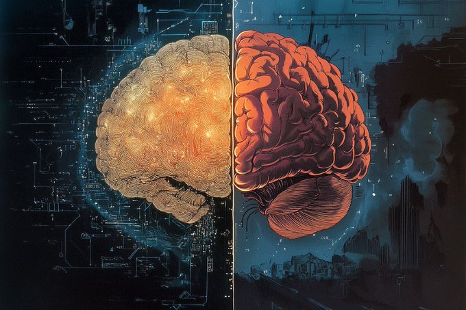 SustainHistory's tweet image. Why does #HumanThought (10 bits/Second) Lag Behind,
#SensorySpeed (a billion bits/Second—100 million times faster)?

The brain’s #SingleFocusConstraint may stem from #EvolutionaryAdaptations for #Navigation &amp;amp; #DecisionMaking.

The brain seems to operate in two distinct modes:
-