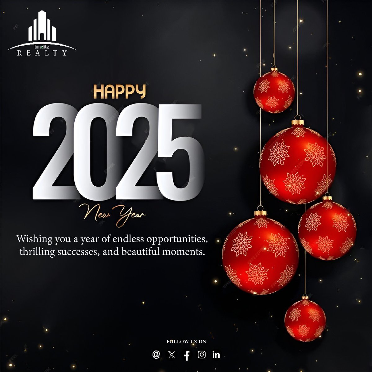 limeli8realty's tweet photo. Happy new year 

Cheers to a prosperous 2025 filled with new opportunities and successful deals! Let’s build dreams and create lasting legacies. 🏡 

#limeliterealty #RealEstateSuccess #2025Goals #BuildingDreams #NewYearNewHomes #PropertyGrowth https://t.co/yLAVIZrB5m