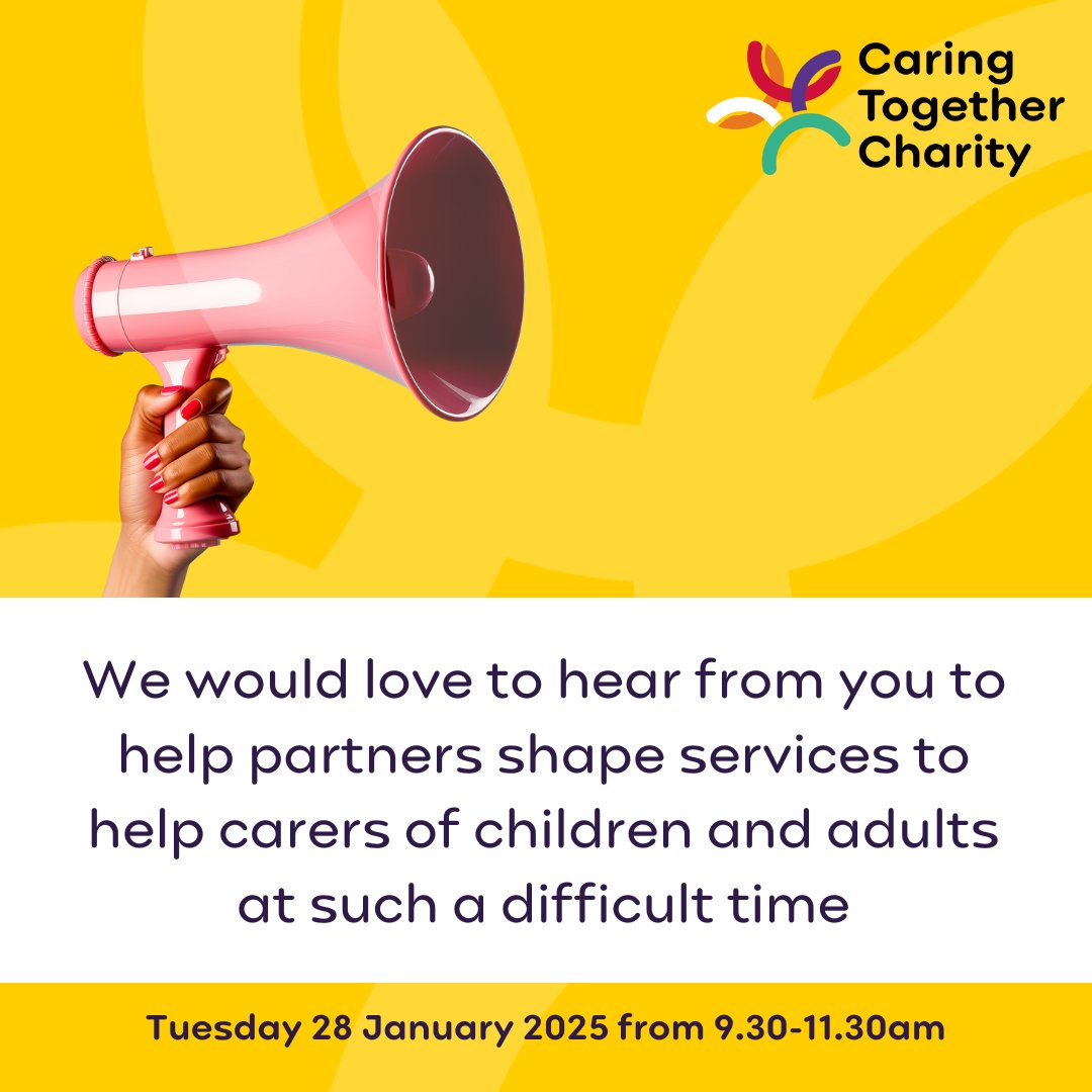 Have you or are you caring for someone with a life-limiting illness or who is at end of life? We are holding a workshop to hear your thoughts, if you would like to attend, please visit forms.office.com/e/ext5e5XGwE or call 01480 499090.
#HaveYourSay #MakeADifference #CaringTogether