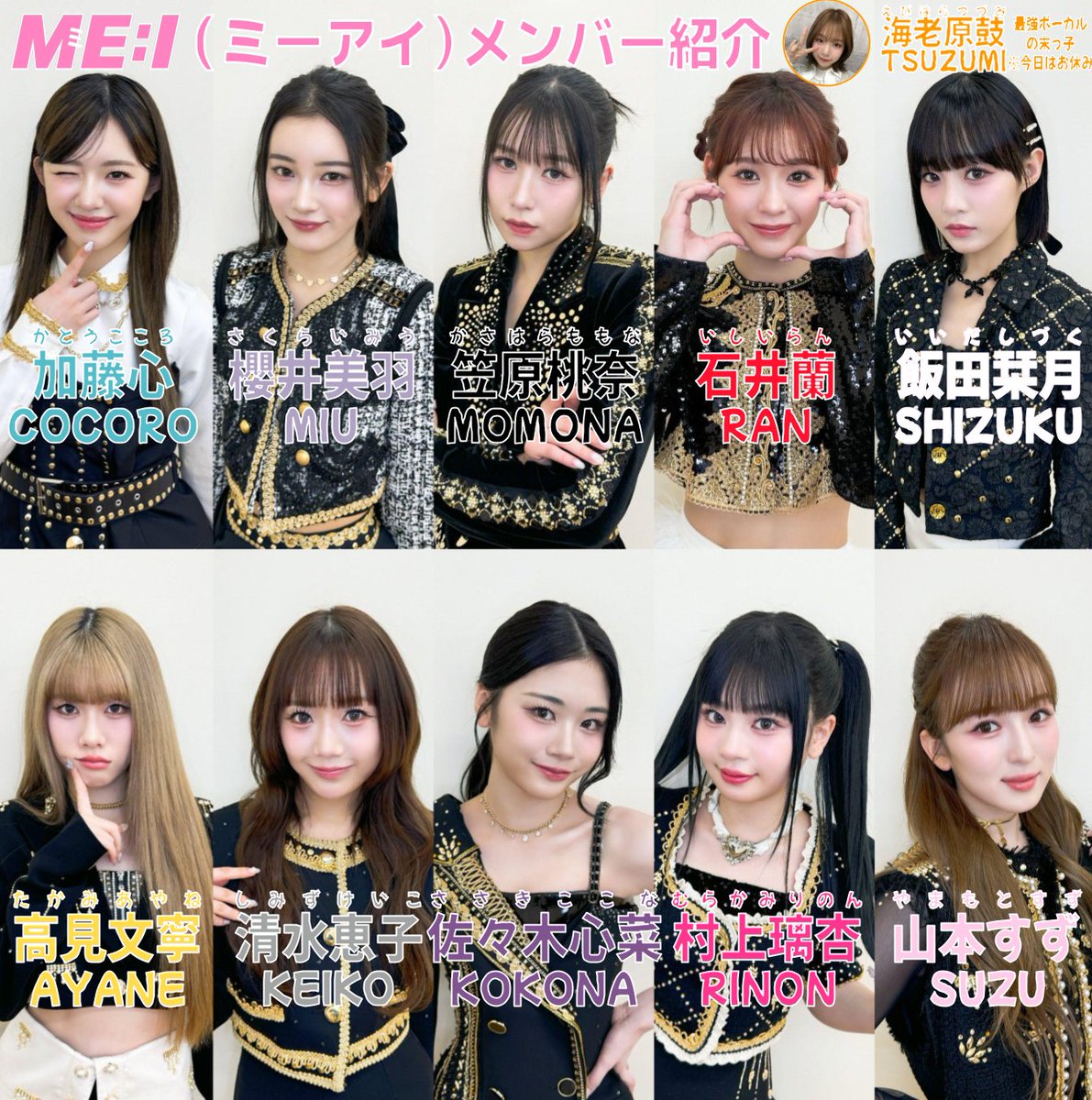 ME:I（ミーアイ）が気になったそこのあなた‼️メンバーの名前ぜひ覚え