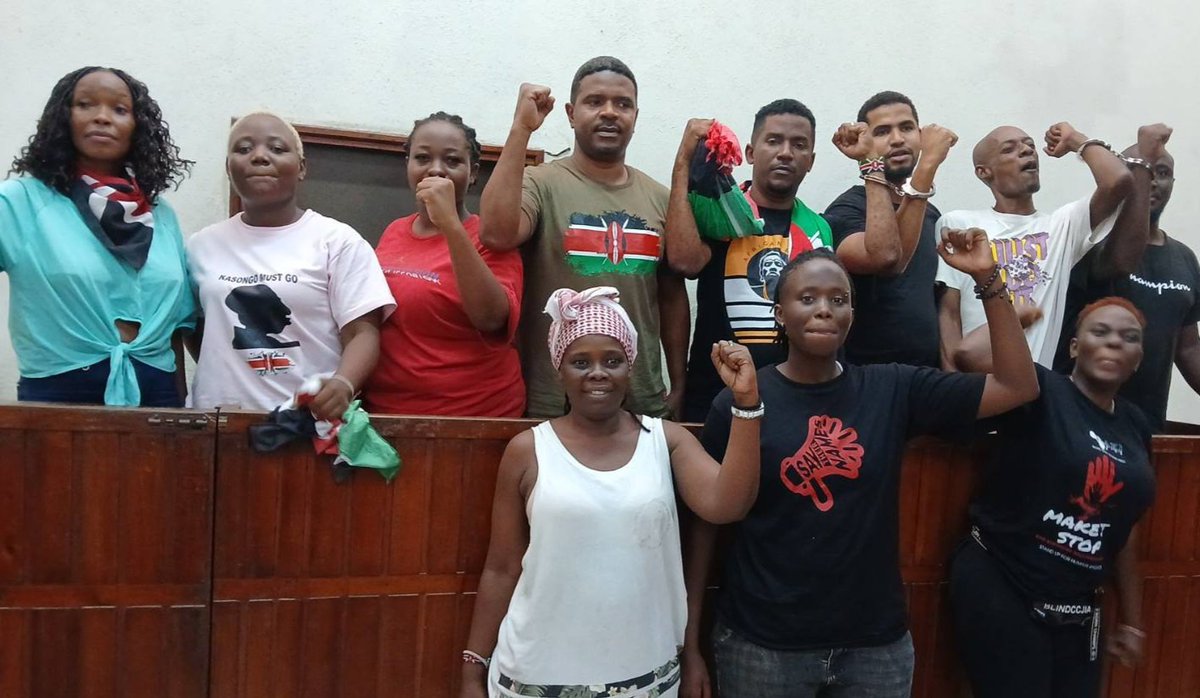 I reiterate, women are the strength of this movement. Out of the 13 of us arrested in Mombasa, 7 are women. More power to our women comrades, more power...✊🏽✊🏽✊🏽