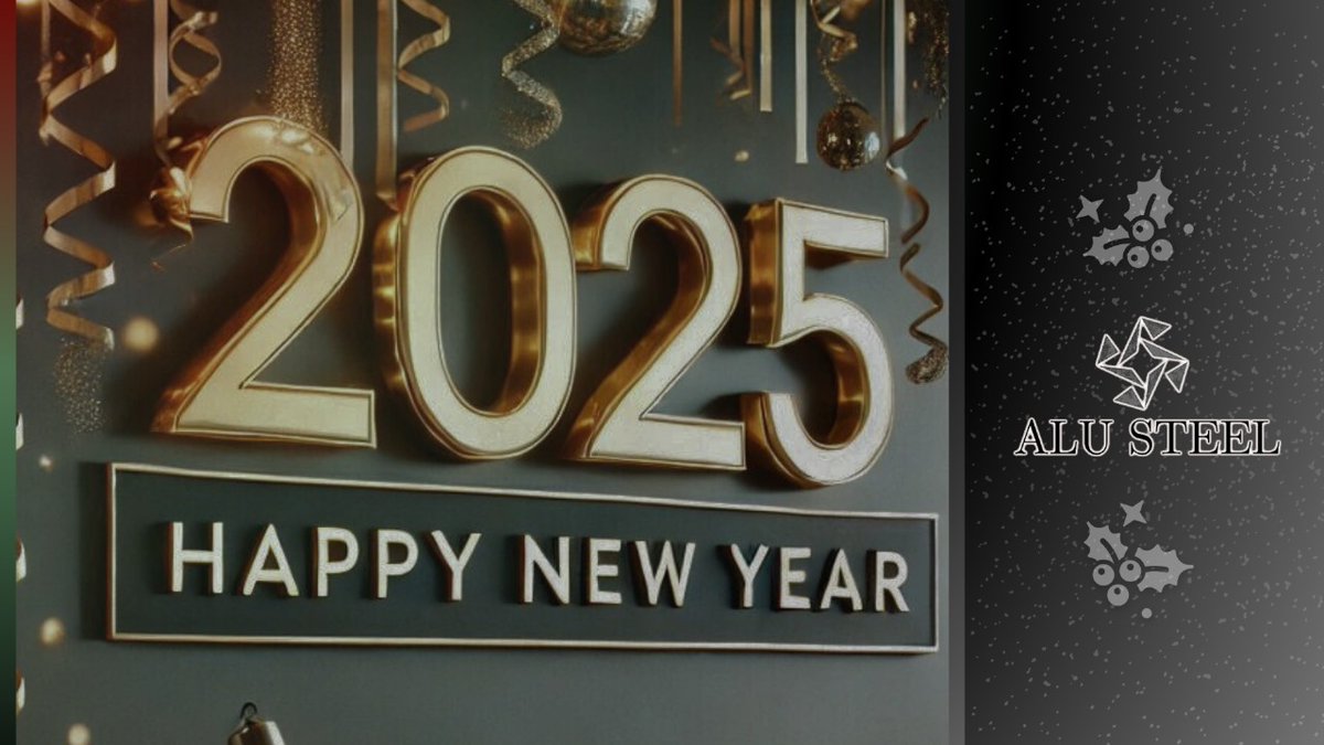 TechAlusteel's tweet image. Here&apos;s to a New Year filled with innovation, growth, and success! Together, let&apos;s build stronger futures. Happy New Year 2025 from ALU STEEL Tech Services Private Limited.
#HappyNewYear2025 #ALUSteelTech #InnovationForFuture #EngineeringExcellence #NewBeginnings