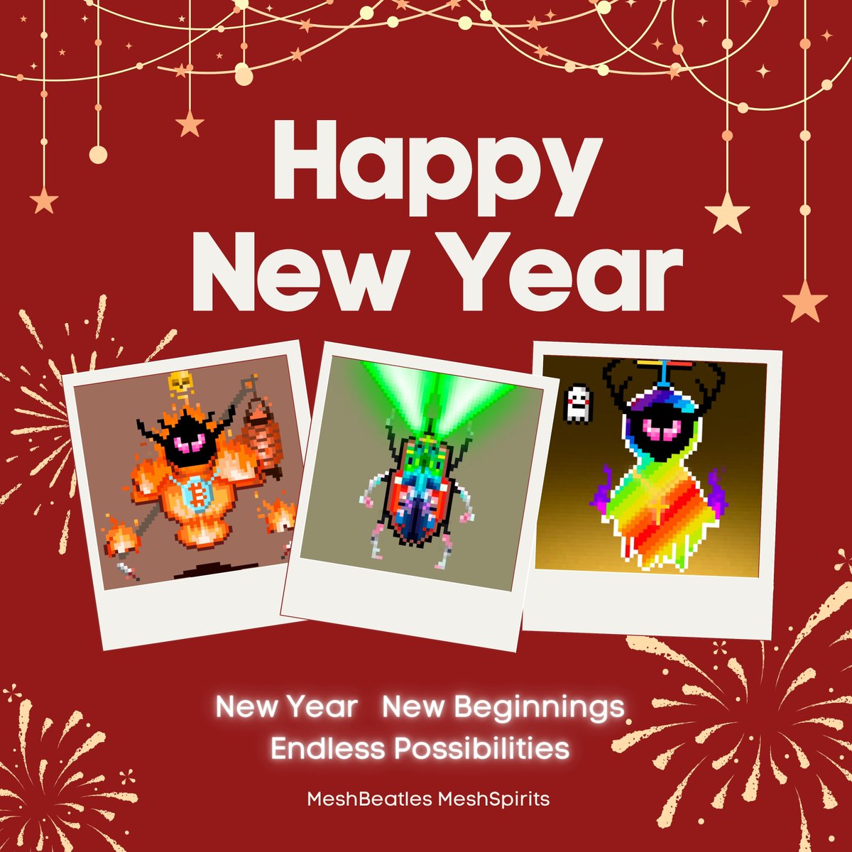 2025，新的开始 也是新的希望🧡

#NewYear2025 #meshspirits #MeshBeatles #OrdinalsNFT #Ordinals