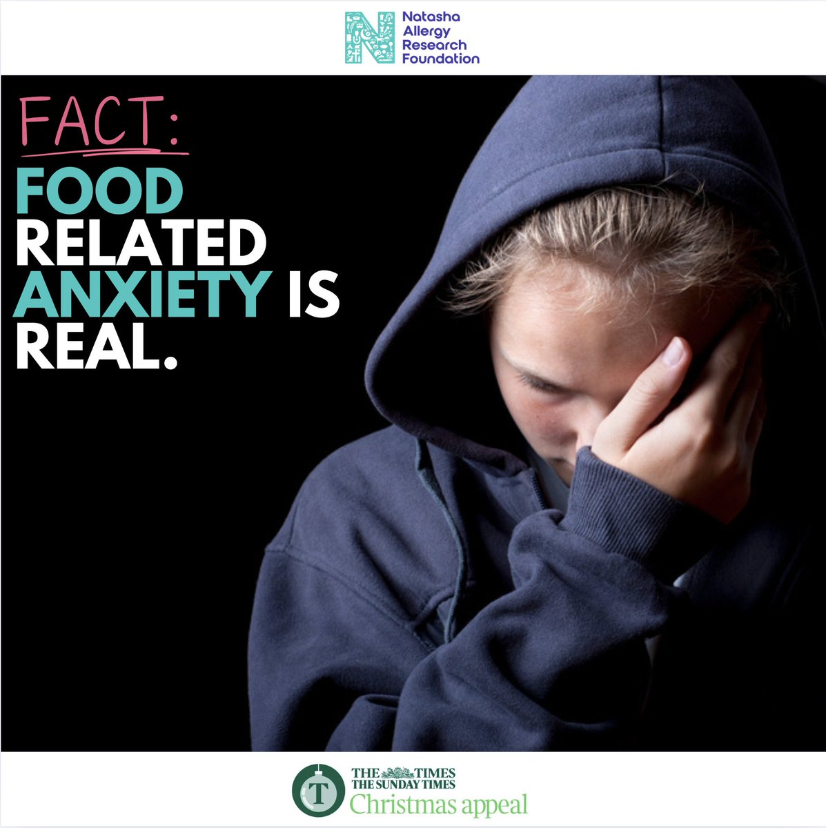 NatashasLegacy's tweet image. Food allergies impact mental health, causing anxiety &amp;amp; eating disorders. We need better access to psychological support. #FoodAllergy #MentalHealthMatters Read The Times article: narf.org.uk/media-coverage