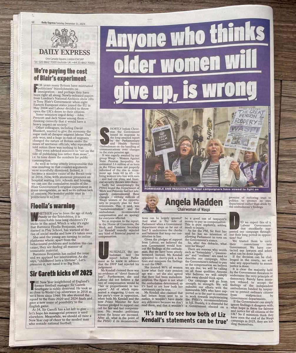 shelaghas's tweet image. It&apos;s &quot;a staggering u-turn&quot; on @UKLabour&apos;s &quot;view in opposition, when both @leicesterliz &amp;amp; now Prime Minister @Keir_Starmer pledged to support our call for #FairandFastCompensation&quot; - @Angelam19081972 @WASPI_Campaign #WASPI #notgoingaway