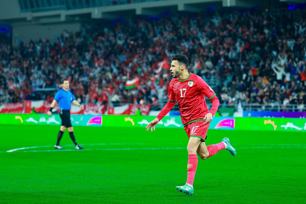 Oman_NT's tweet photo. 📸 فرحة الهدف الثاني لمنتخبنا الوطني 🤩❤️

#عمان_السعودية
#خليجي26
#كلنا_معك https://t.co/H9AFreBtkU