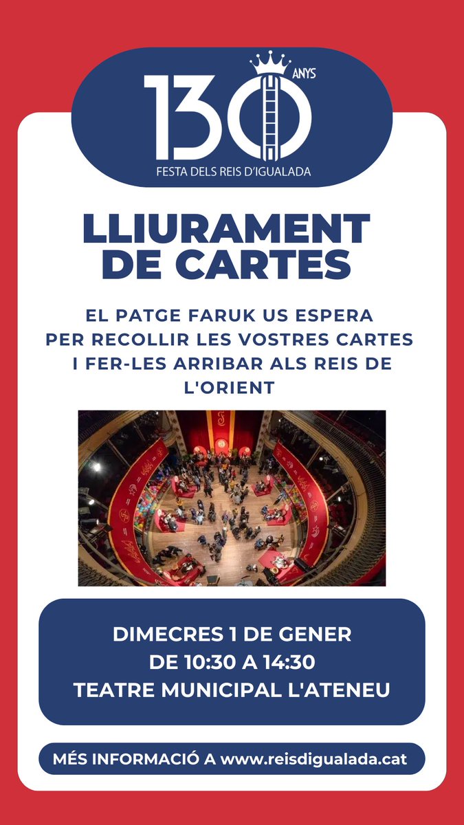 Demà el <a href="/patgefaruk/">Patge FARUK</a> us espera per recollir les vostres cartes!!