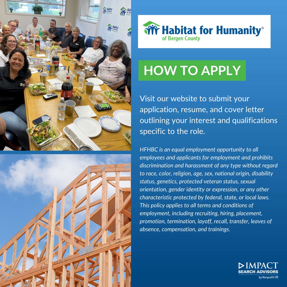 Make a difference in Bergen County, New Jersey! <a href="/HabitatBergen/">Habitat Bergen</a> seeks a visionary Executive Director to lead their work addressing the critical need for affordable housing. Apply now and make  impact through community: nonprofithr.com/executive-sear… #Nonprofitjobs #ExecutiveSearch