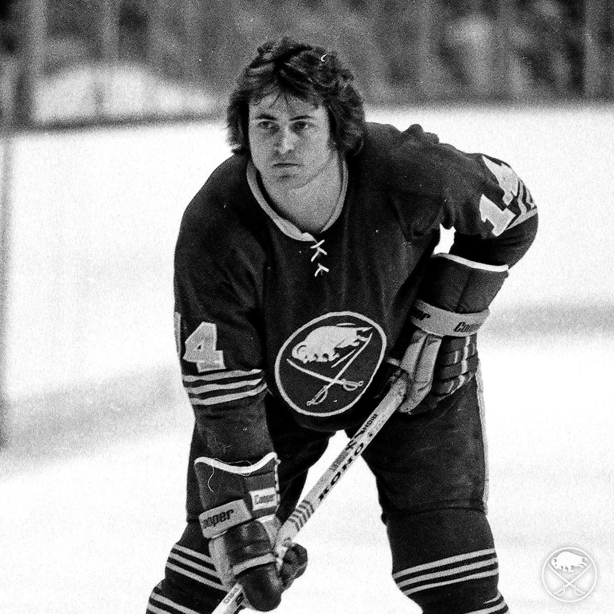 BuffaloSabres's tweet photo. Remembering René Robert today on his birthday. 💙💛 https://t.co/AiTJbs6Bjl