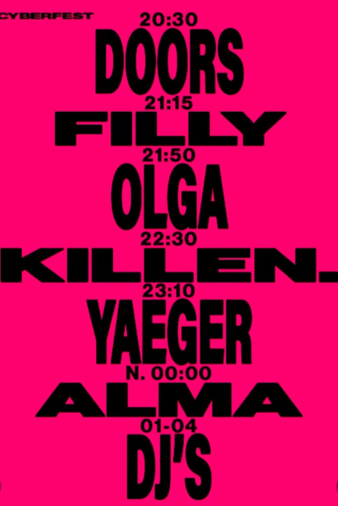 ⭐️CYBERFEST TODAY⭐️ 

TICKETS: tiketti.fi/cyberfest-tava…