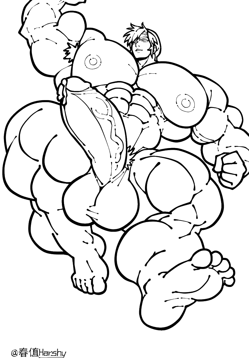 (Commission) Giant Link (but no elf ear ver) requested by <a href="/MuscleColossal/">Grondak</a> . #TheLegendOfZelda #link #bara #muscle