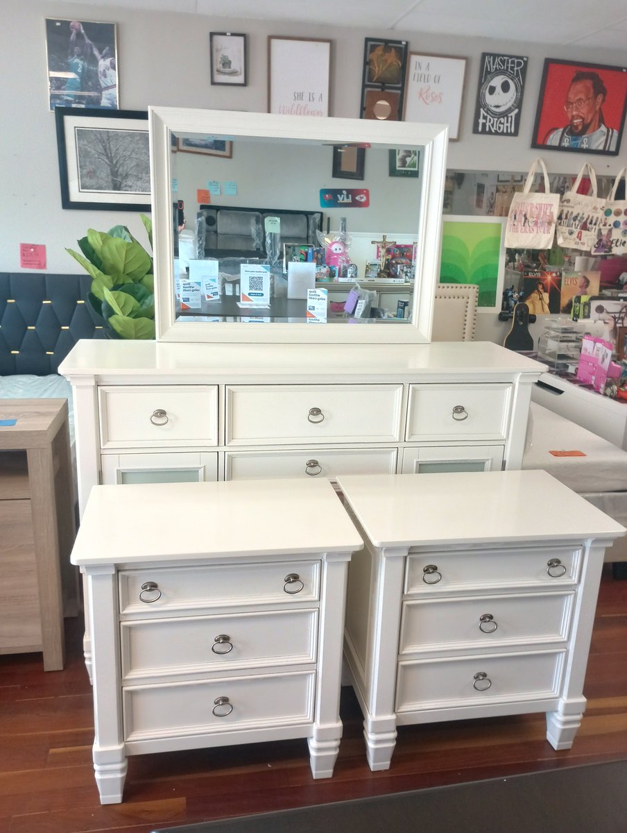 Cottage Style  Dresser Mirror, 2 Nightstands $850

We are located at 328 W Robertson st  Brandon FL

#BrandonFL #Tampa #Tampabay #ybor #Valrico #RiverviewFl #bloomingdalefl #Furniture #Household #bedroom #collectibles  #thriftstore #seffnerfl #appliances #riverviewfl #plantcityfl