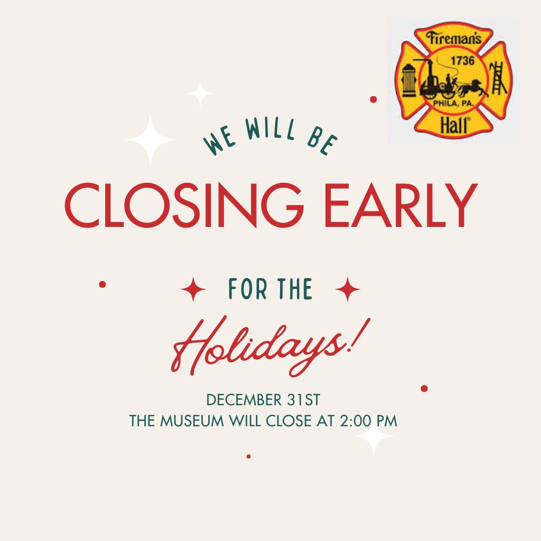 Happy and healthy New Year to all! We will reopen on Thursday at 10:00 AM.