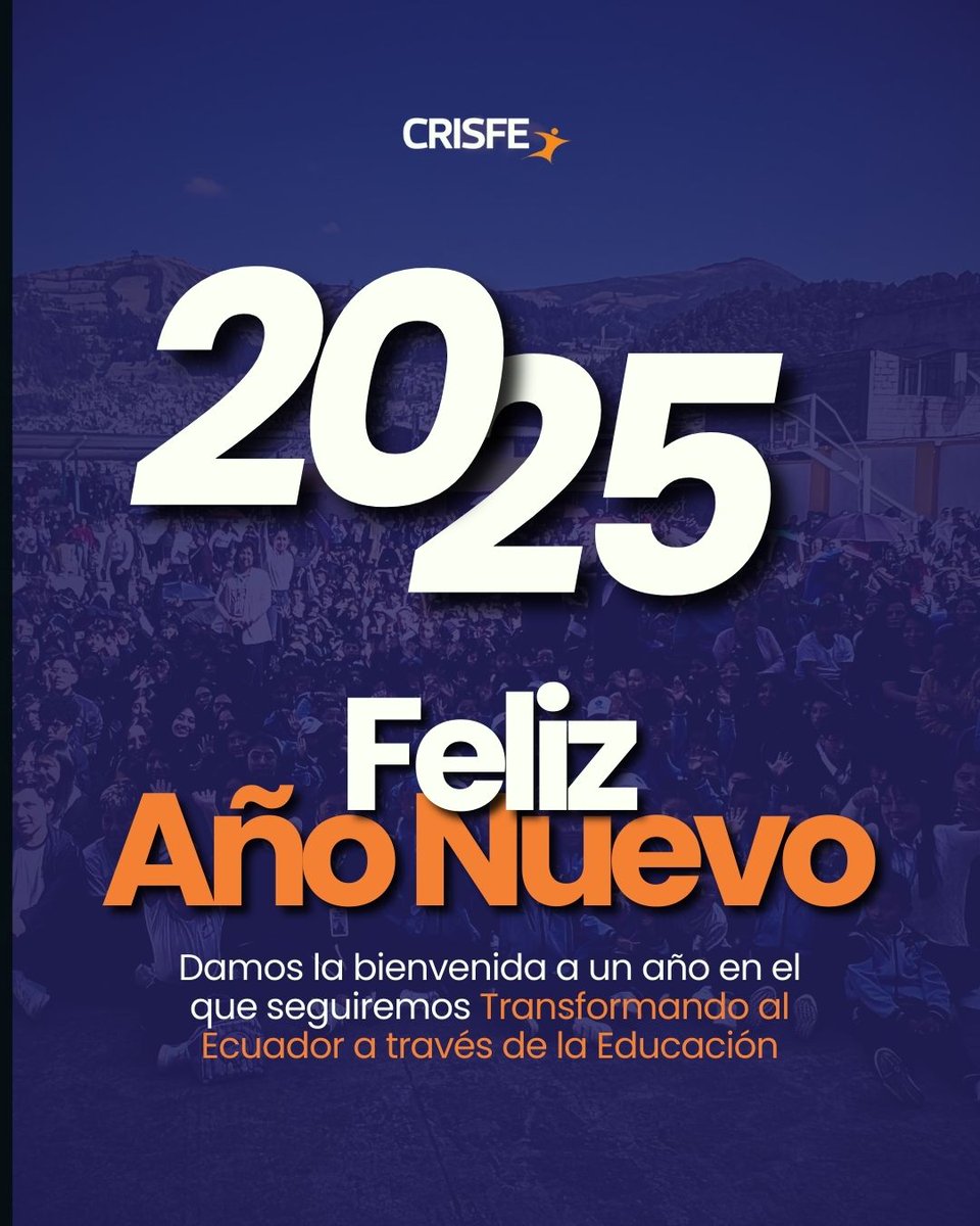 crisfe_colegios's tweet photo. ¡Le damos la bienvenida al 2025! 🤩
Este año seguiremos transformando la vida de los niños, niñas y adolescentes del Ecuador a través de la Educación. 📚 🇪🇨
#TEDE #Ecuador #FelizAño #CRISFE https://t.co/R0OdwFpn8o