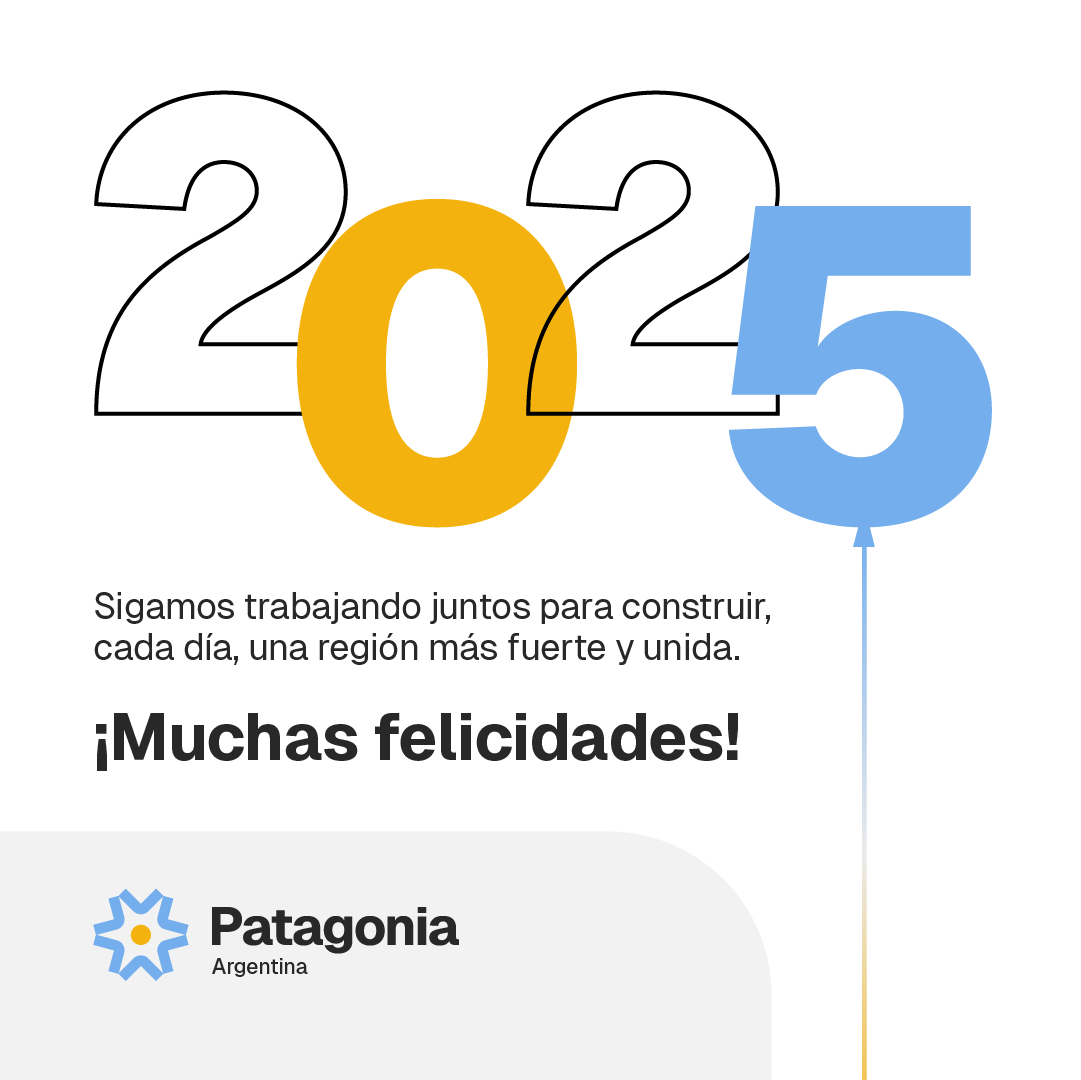 Te deseamos un gran año 2025. 🎉 
🙌 Sigamos trabajando juntos por el bienestar y el progreso de nuestra región. 
¡Muchas felicidades! 🫶

#patagonia  #Argentina  #añonuevo #felicesfiestas #año2025