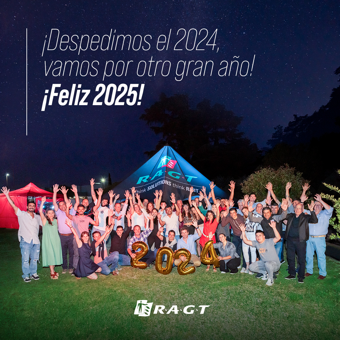 El 2024 fue un año lleno de desafíos. Nos propusimos mejorar nuestra performance como equipo y logramos llegar a muchos + productores. 👌
Le metimos con todo, y por eso festejamos felices por los objetivos alcanzados. 

¡Este 2025 vamos x más! 💪

¡Feliz Año nuevo! 🎉
#RAGT